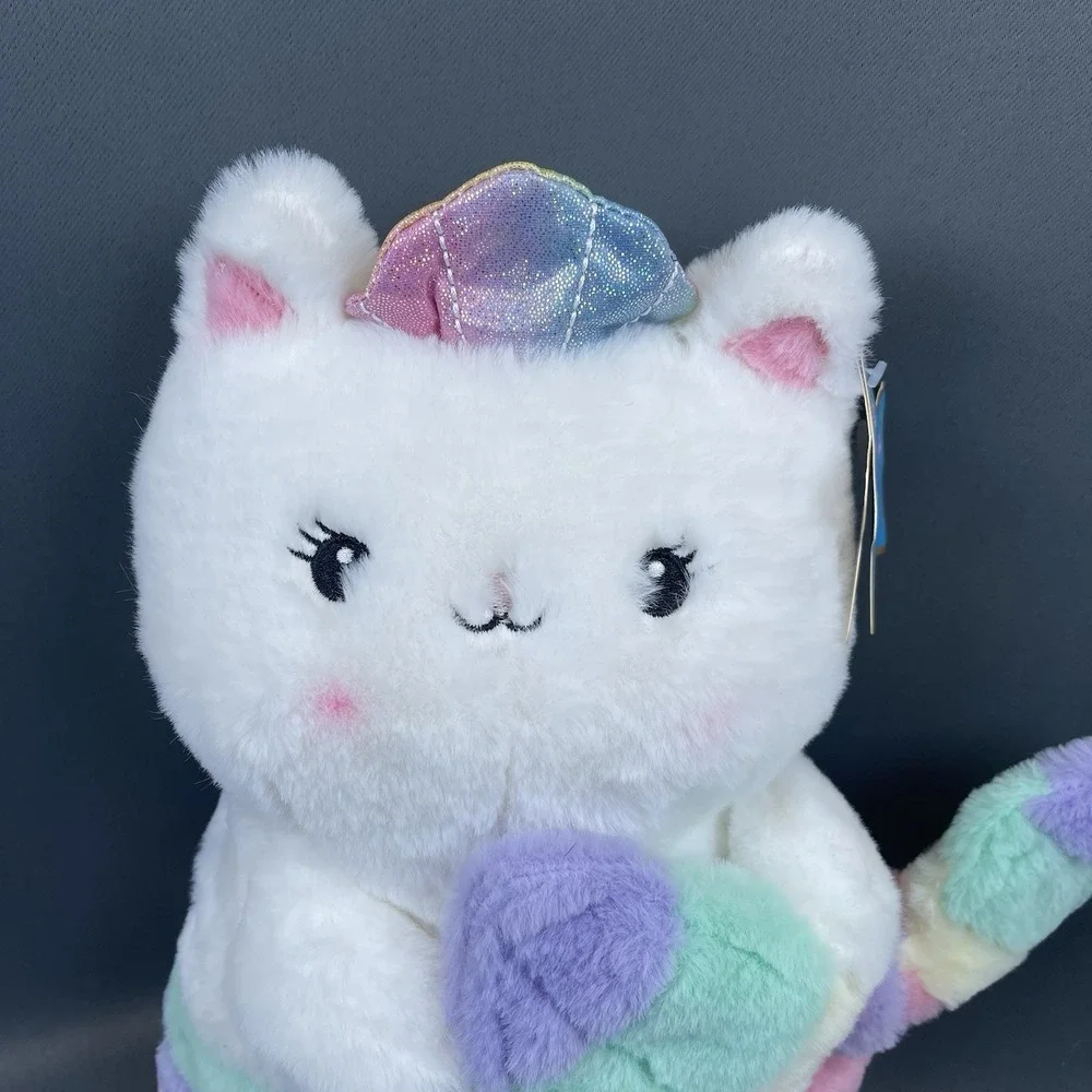FAO Schwarz Glow Brights Meowmaid Mermaid Cat Plush Lights & Sounds NWT , VIDEO